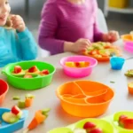 Fun and colorful toddler dinner ideas including mini pita pizzas, veggie quesadillas, fruit kebabs, and healthy finger foods for toddler