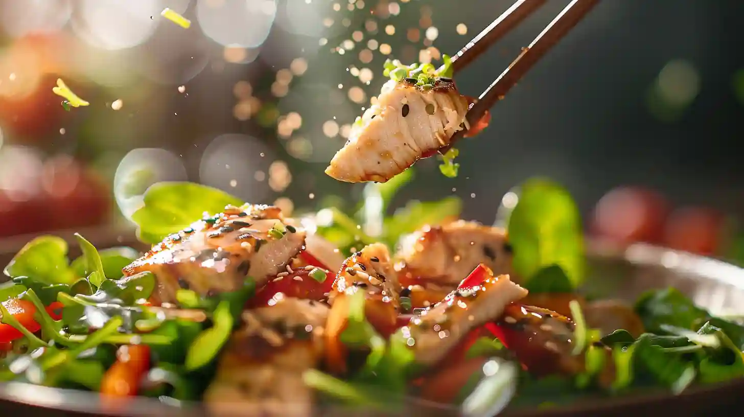 Bang Bang Chicken Bowl Recipe – A Bold & Flavorful Fusion Dish 5 Side-by-side comparison of traditional poke bowl and Bang Bang Chicken Poke Bowl