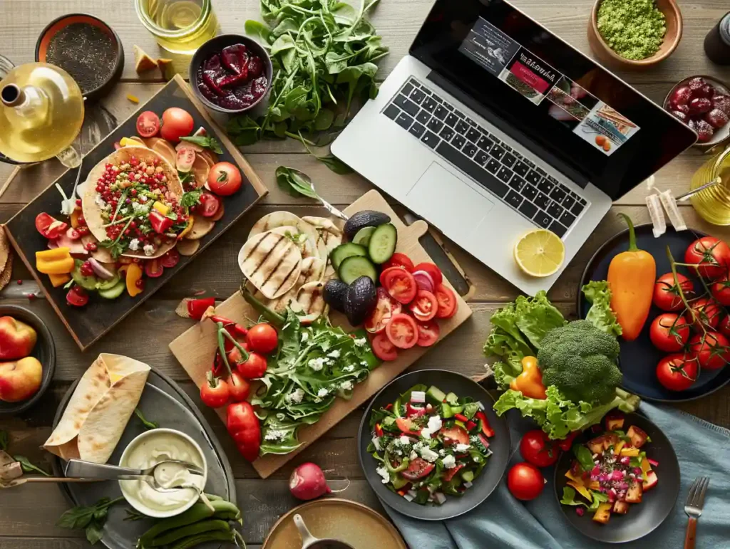 Easy Summer Dinner Recipes for Busy Weeknights Alt Text: Grilled chicken Caesar salad wraps filled with lettuce, tomatoes, and Parmesan in tortillas