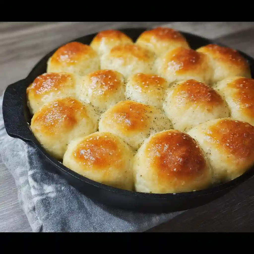 Final Touch Adding Butter Glaze to Fresh Rolls