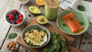 High Protein Breakfast Items: 15 Tasty, Healthy Picks a realistic high resolution food photography imag