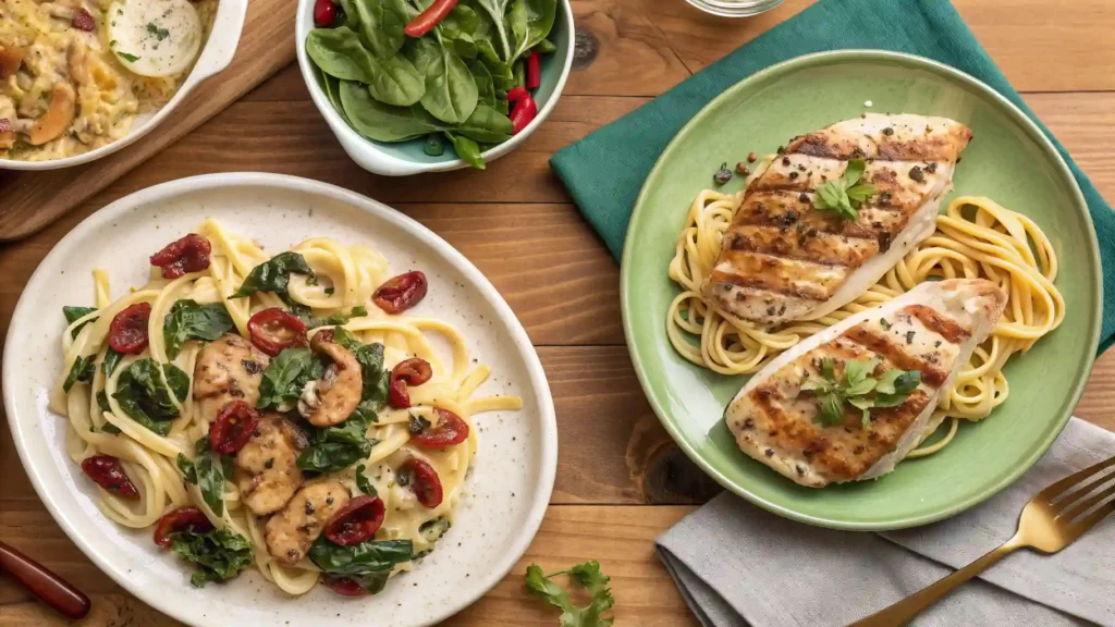 Marry Me Chicken cooked in a crockpot with creamy tomato-Parmesan sauce.