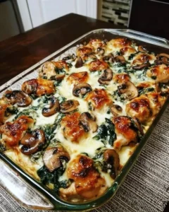 Chicken Spinach & Mushroom: Best 30-Min Dinner chicken spinach and mushroom low carb oven dish 2025 11 02 113649