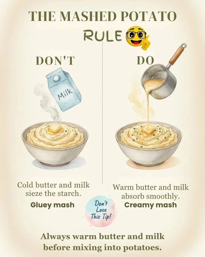 Bowl of creamy mashed potatoes topped with butter and parsley