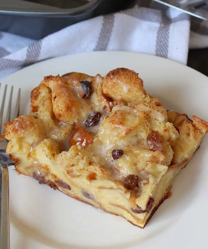 A slice of Dad's favorite dessert served on a plate with a fork