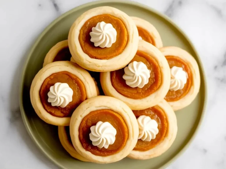 Delicious Pumpkin Cream Cheese Cookies on a plate decorated with autumn leaves