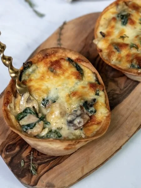 Tex-Mex chicken tortilla cups filled with savory chicken and toppings