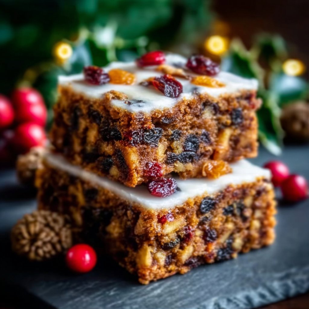 Delicious Festive Christmas Fruitcake Traybake You’ll Share