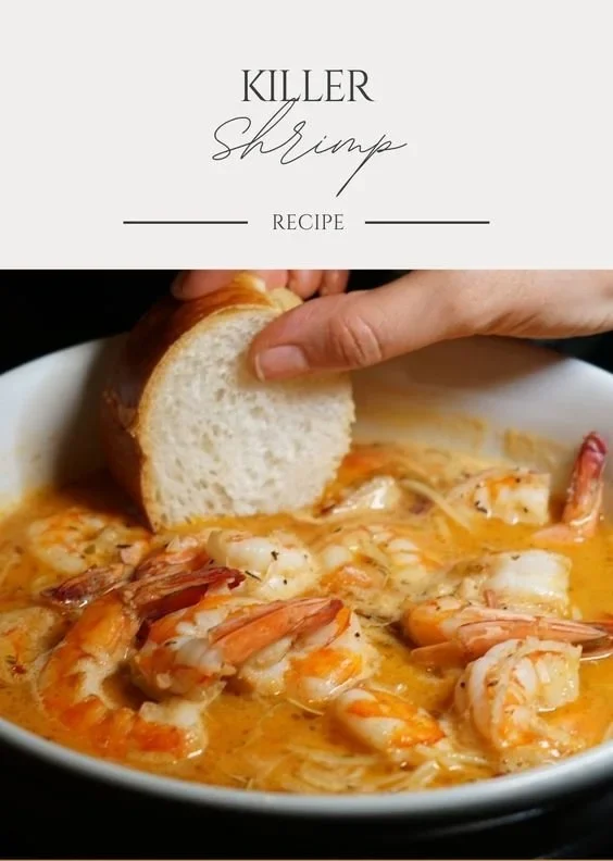 Killer shrimp recipe from Alex & Hana's Family Cookbook with fresh ingredients.