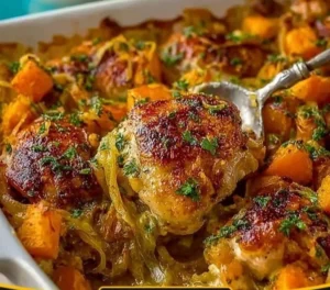 Roasted Chicken Leek and Butternut Squash Bake roasted chicken leek and butternut squash bake 2025 12 08 214914