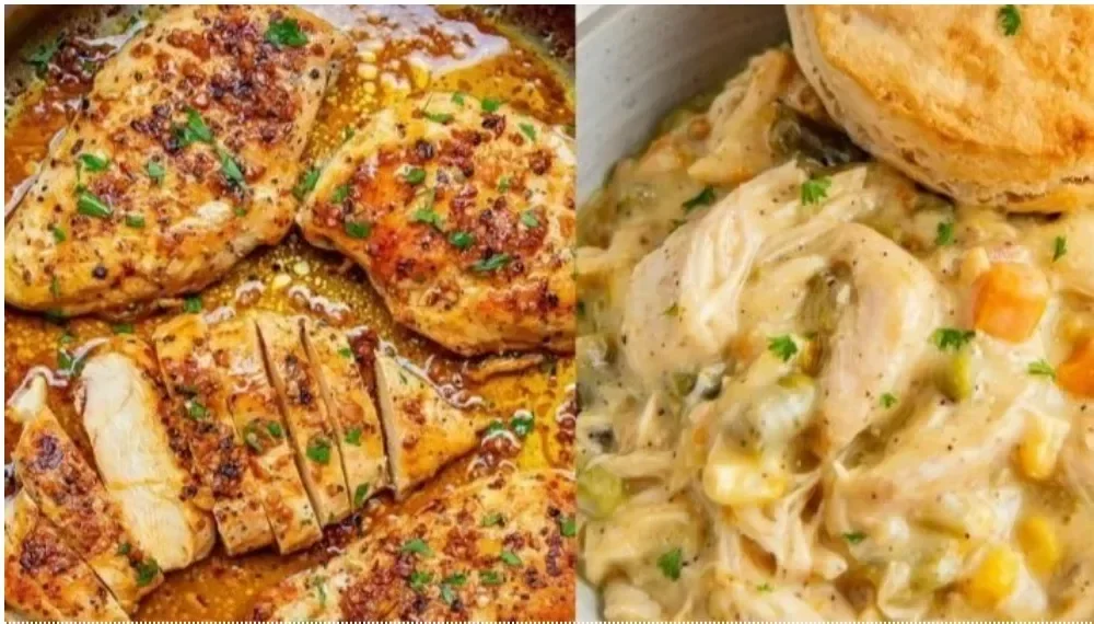 Delicious fall crockpot dinner with warm ingredients and spices.