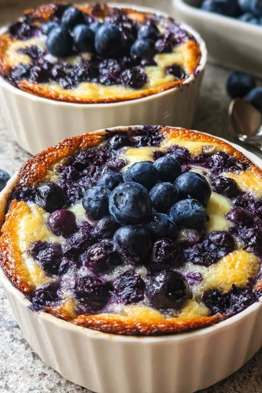 Baked Blueberry Cottage Cheese Bowls