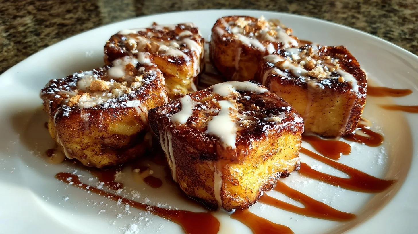 Cinnamon Roll French Toast Bites Cinnamon Roll French Toast Bites