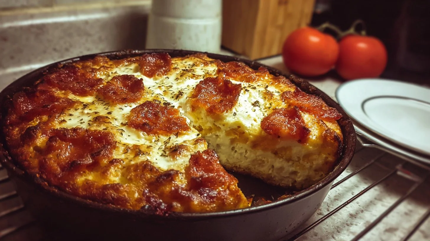 Gluten-Free Cottage Cheese Pizza Bake (25 Min 20g Protein) | QuikyKitchen Pizza Style Cottage Cheese Bake