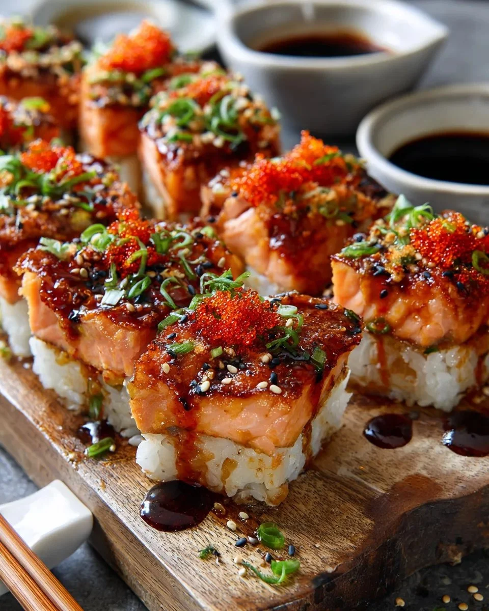 Spicy Salmon Sushi Bake Recipe