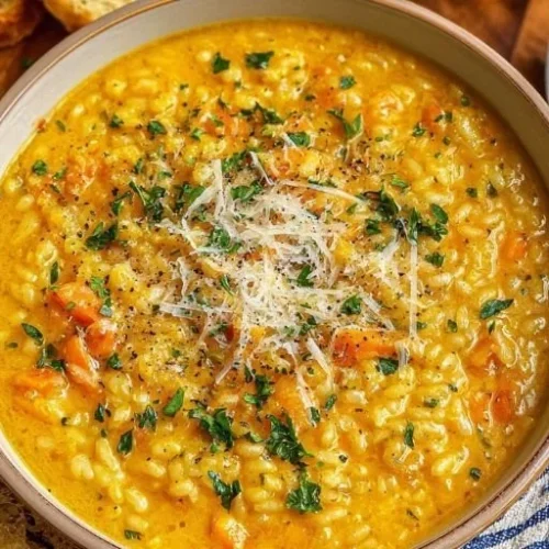 A bowl of hearty Italian Penicillin Soup made with fresh ingredients.