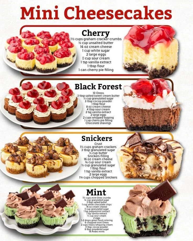 Delicious mini cheesecakes topped with fresh berries