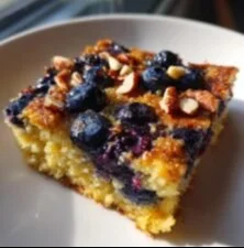 Wholesome Blueberry Quinoa Breakfast Bake served in a bowl
